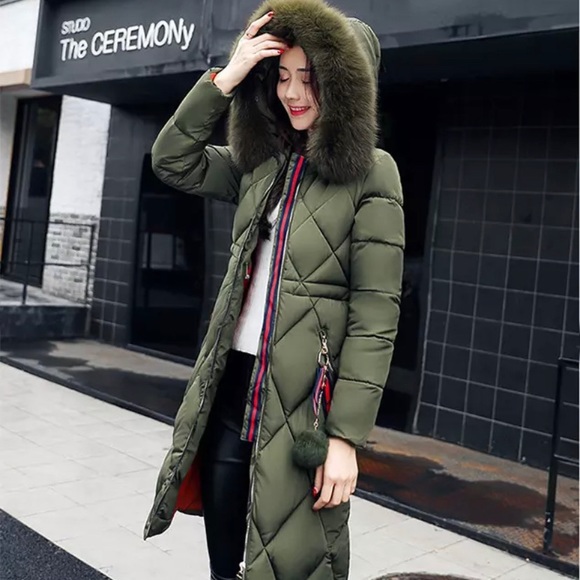Jackets & Blazers - winter coatparka stitching slim longcoat for women